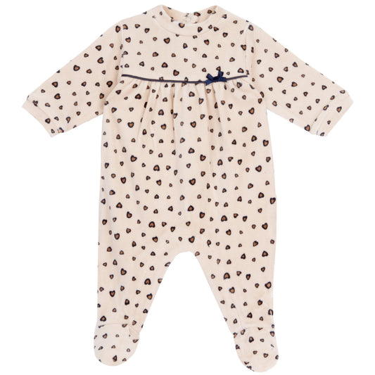 Pyjama beige léopard