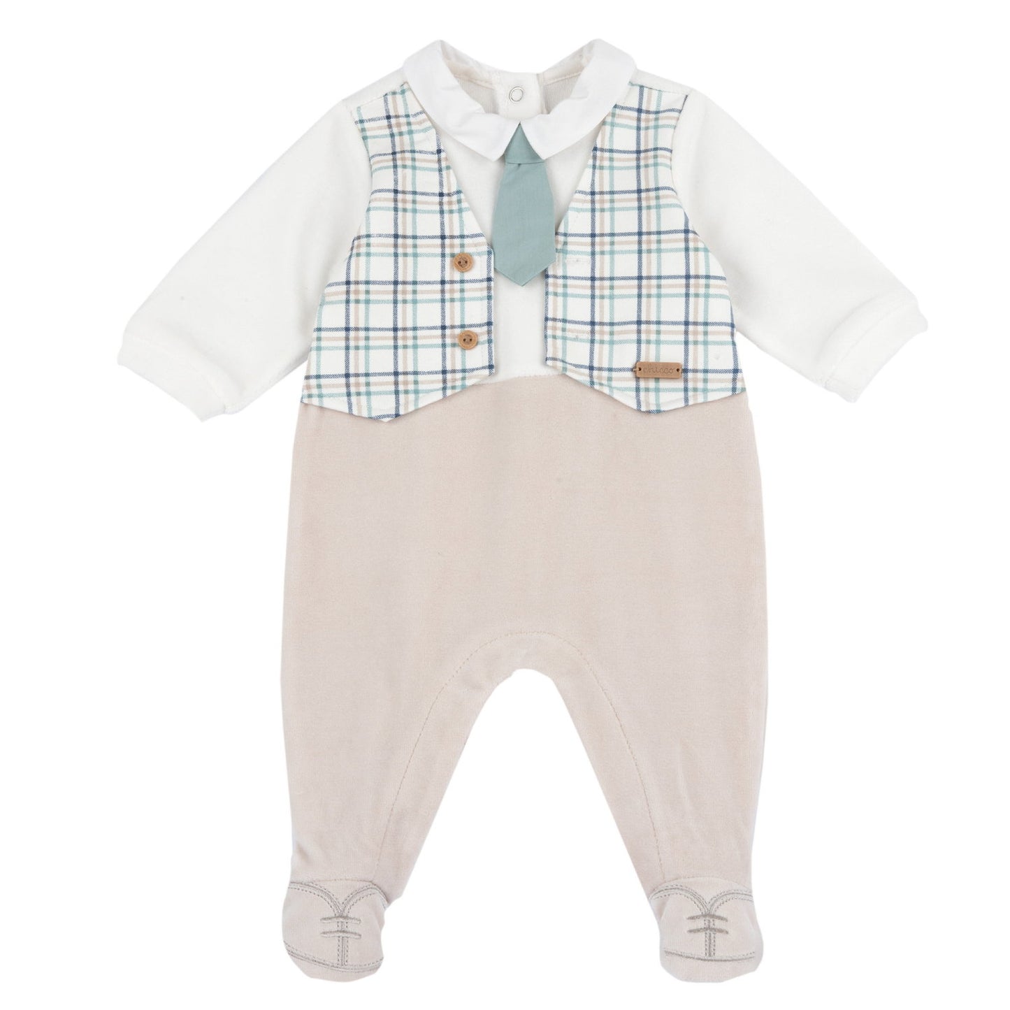Pyjama cravate bleu
