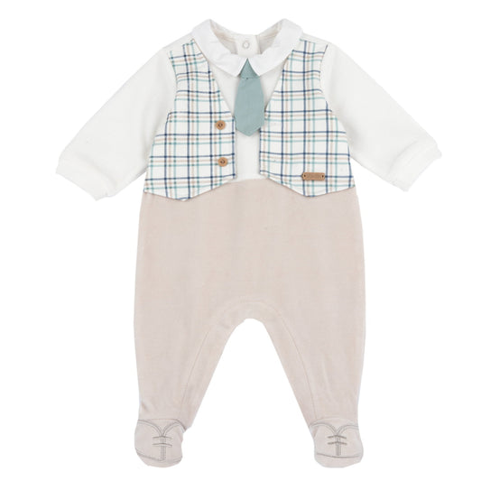 Pyjama cravate bleu