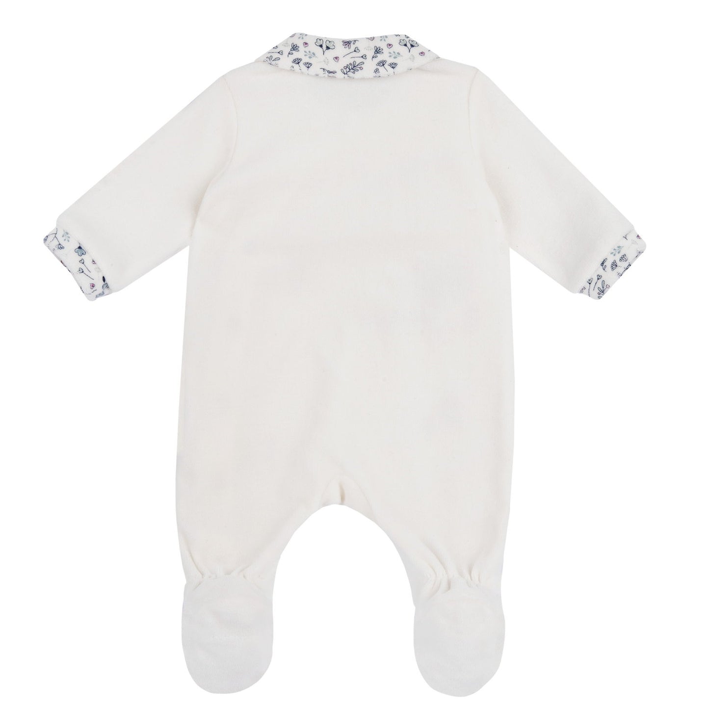 Pyjama à col fleuri
