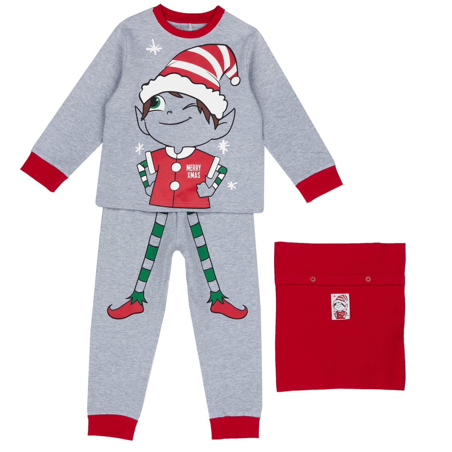 Set écharpe, bonnet et pyjama de Noël