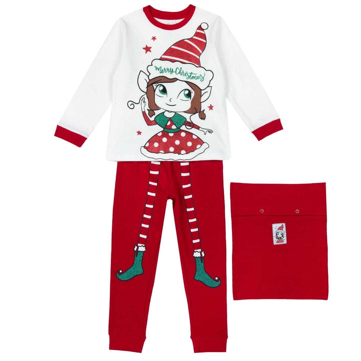 Set beige et pyjama de Noël