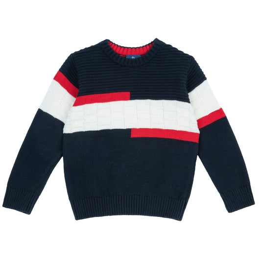 Pullover tricolore