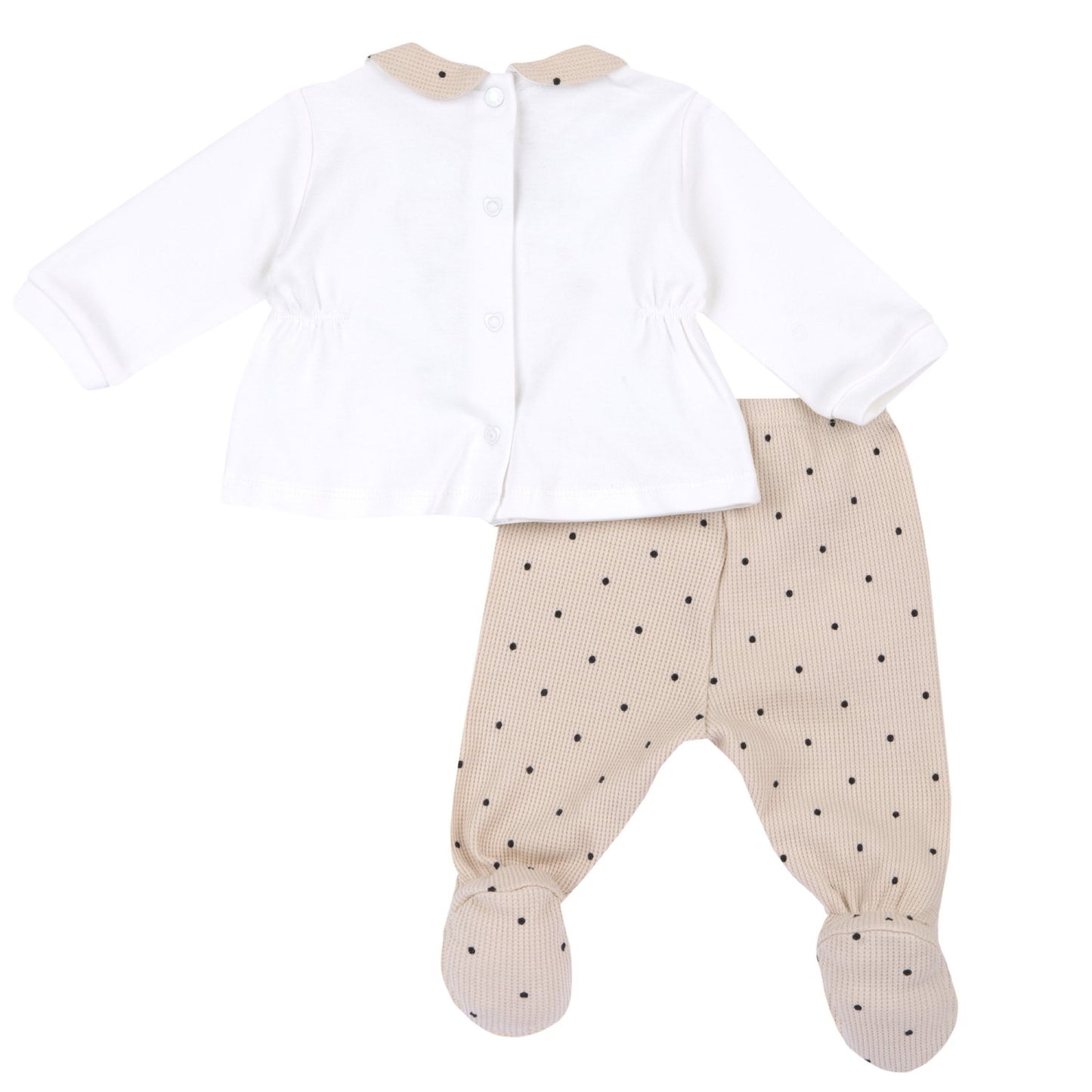 Ensemble blanc et beige