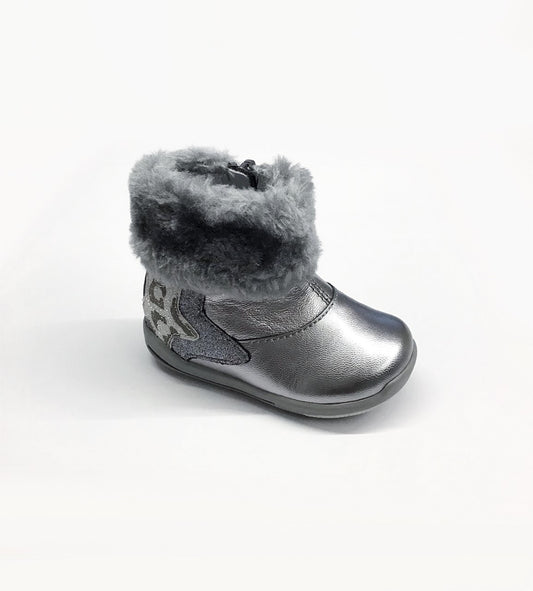 Bottines argentées
