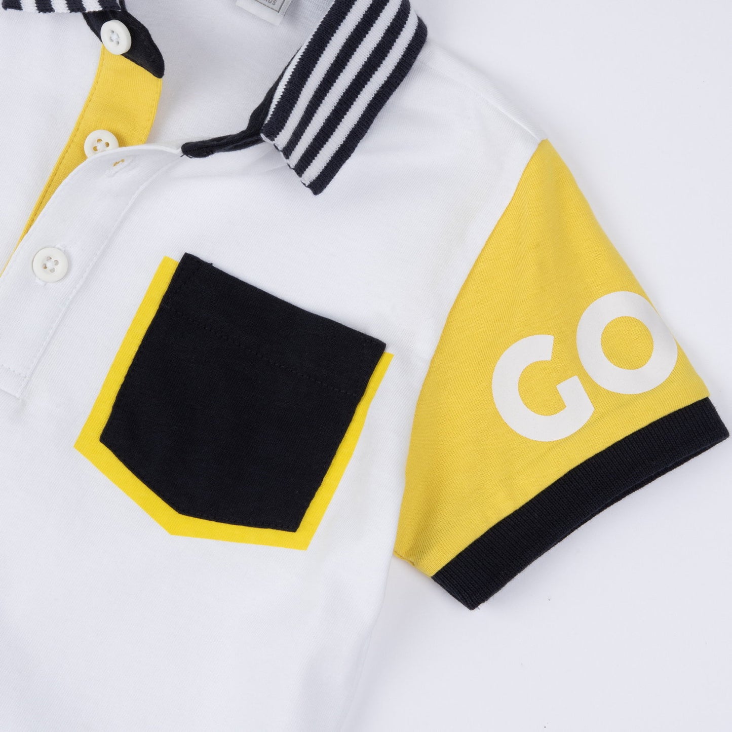 Polo avec col ligné
