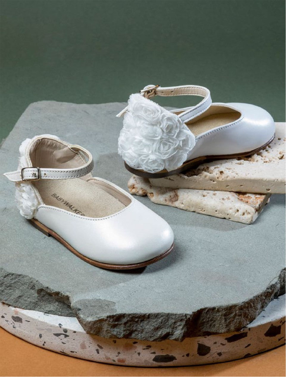 Ballerines cuir blanc