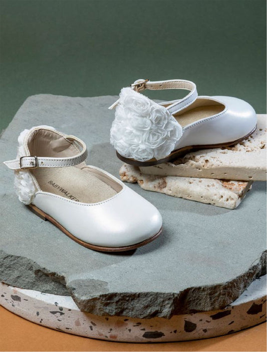 Ballerines cuir blanc