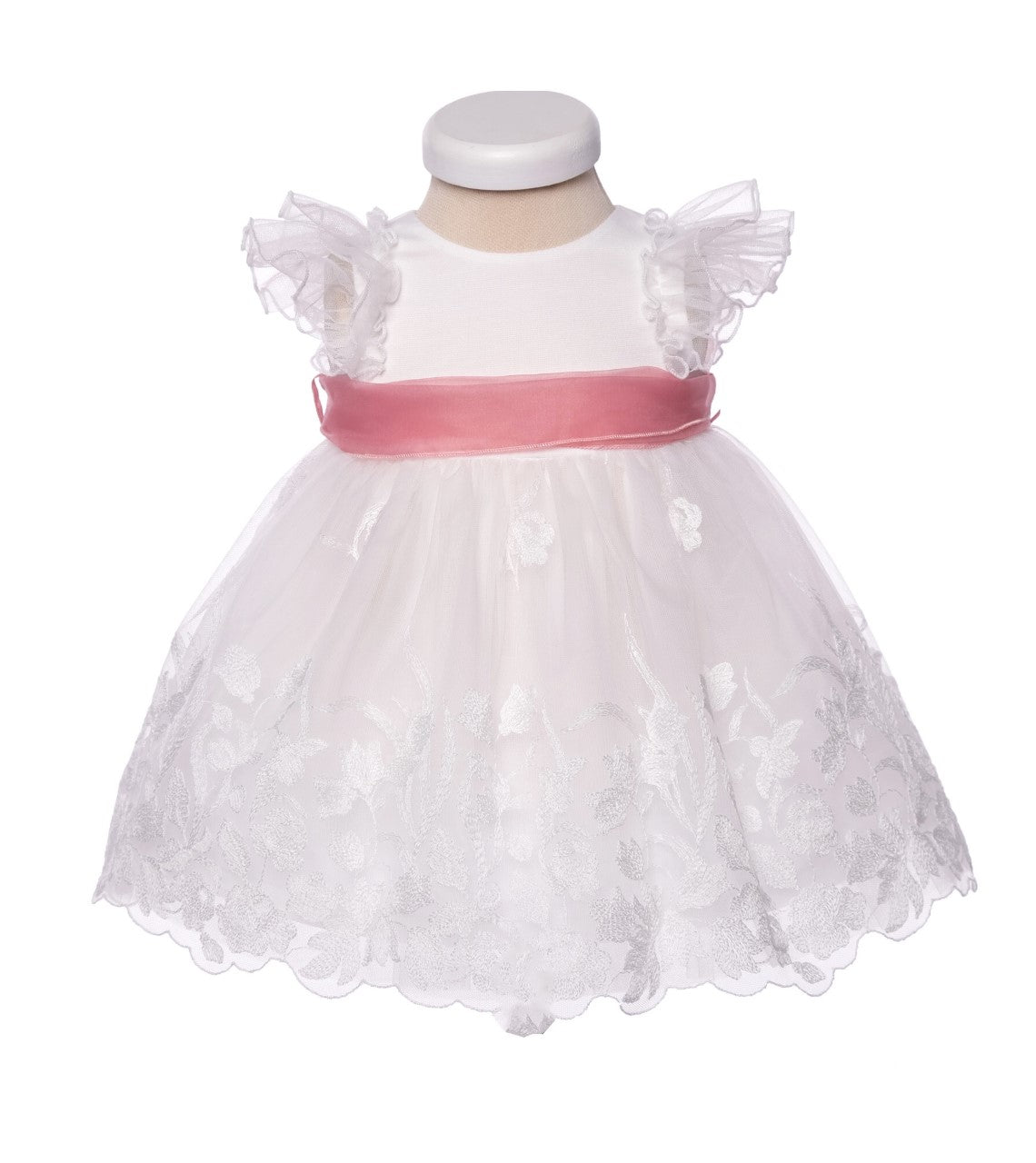 Robe borderie