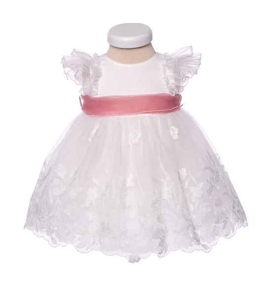 Robe borderie