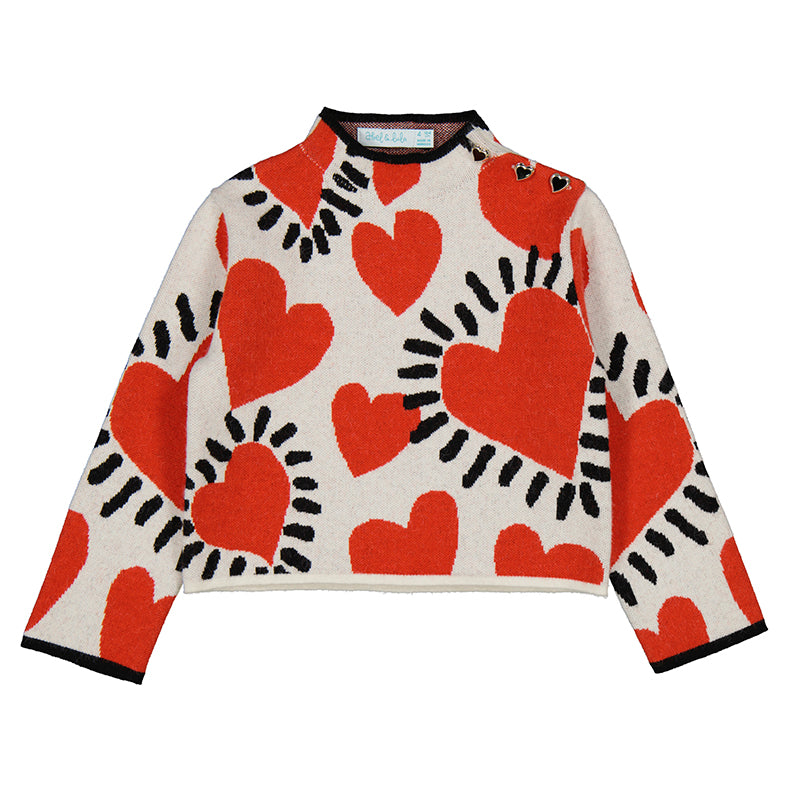 Pull à cœurs