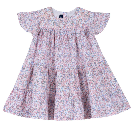 Robe à fleurs roses