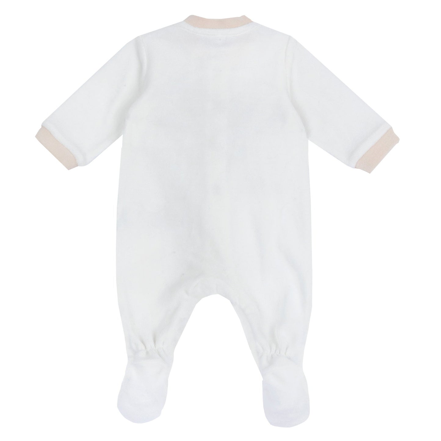 Pyjama blanc et beige