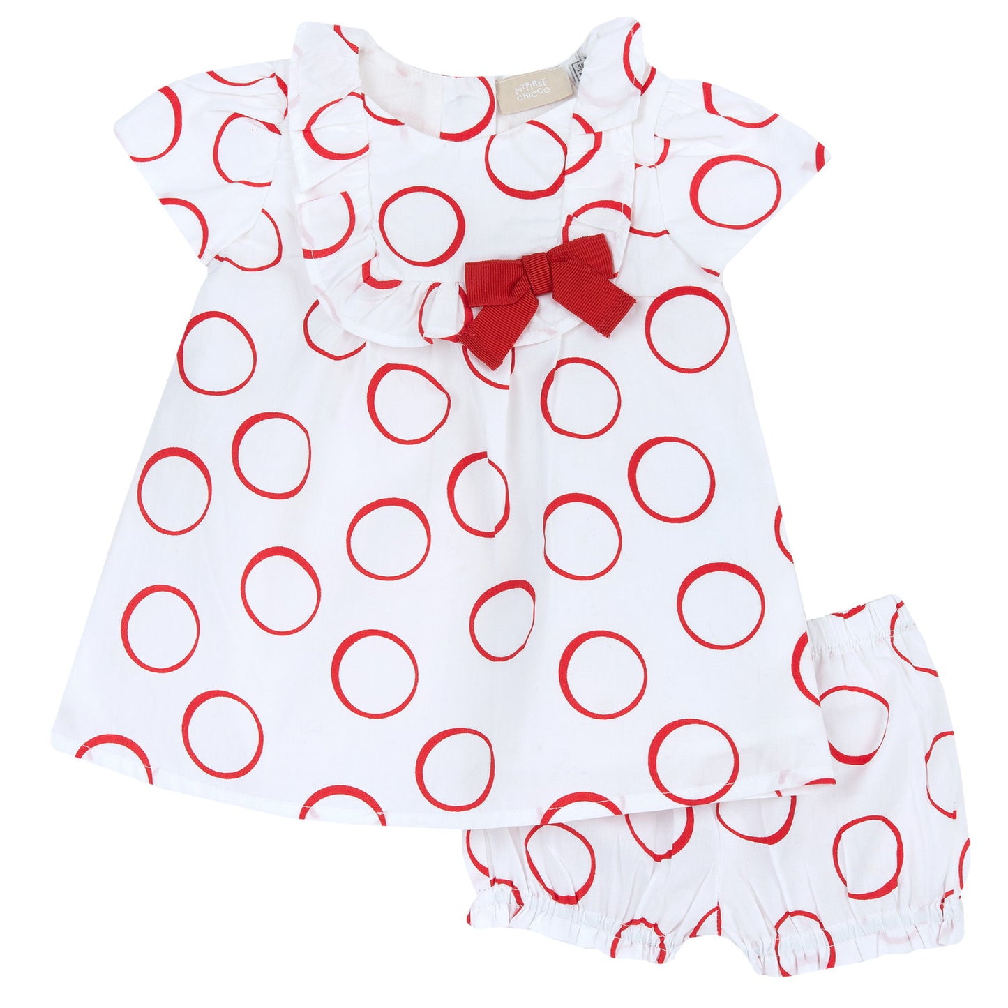 Robe à ronds rouges