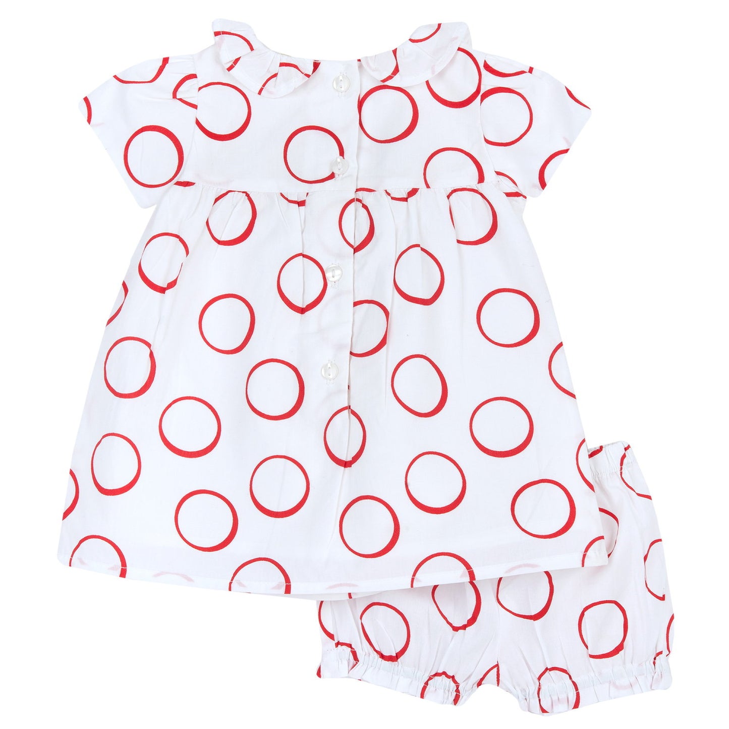 Robe à ronds rouges