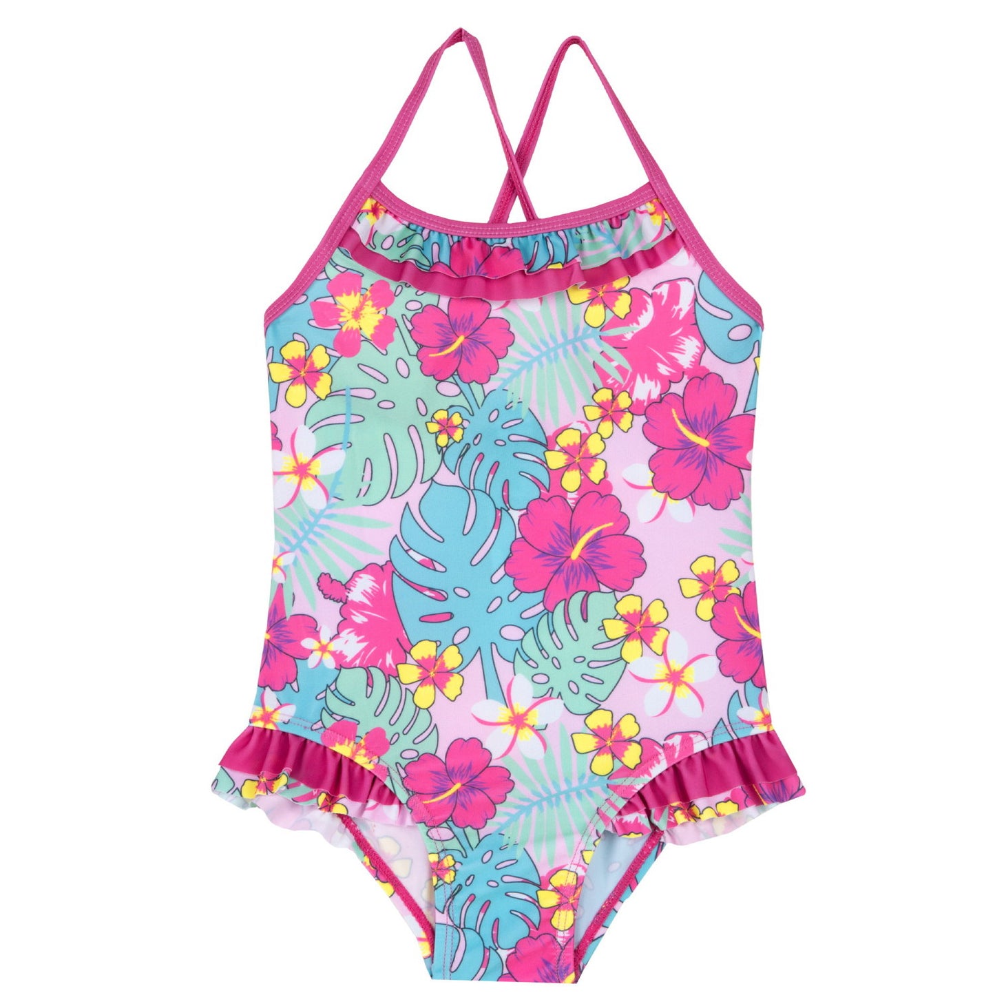 Maillot de bain rose 1 pièce