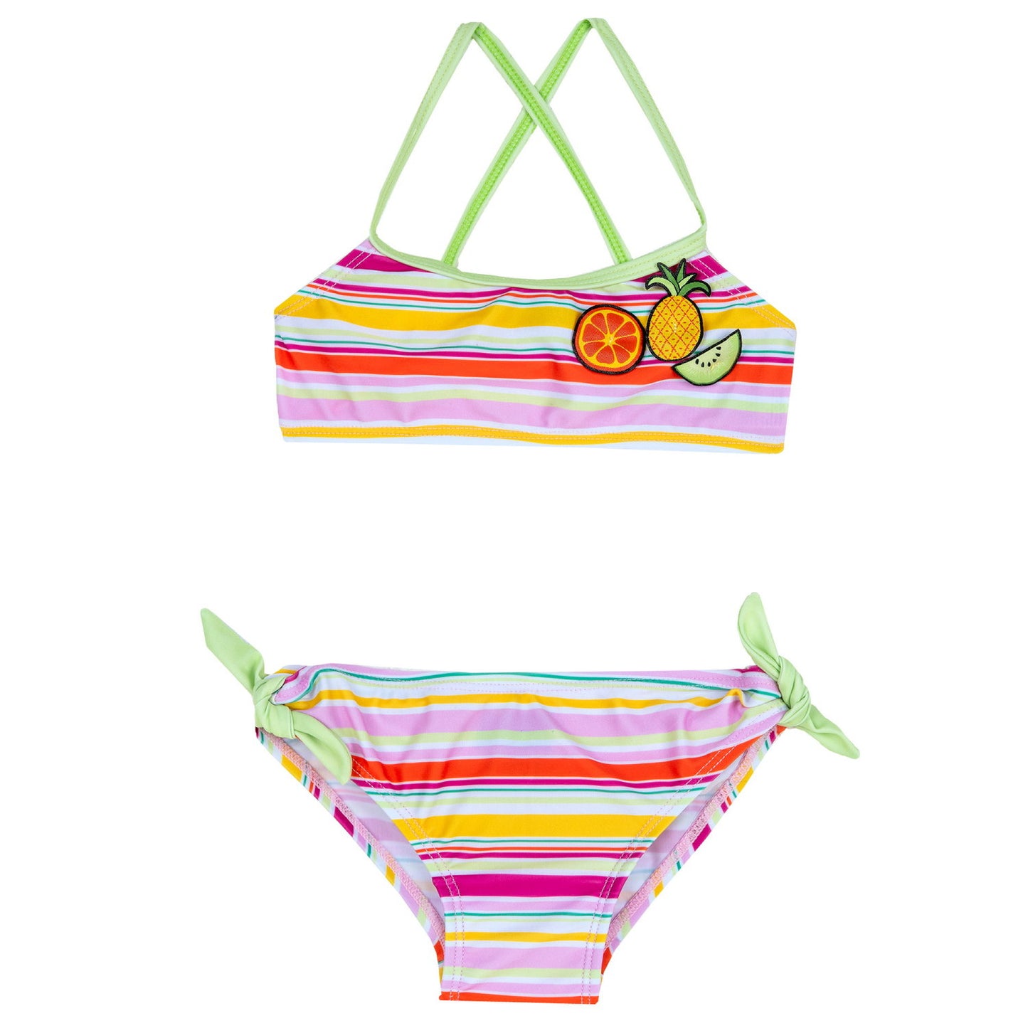 Maillot de bain rayé 2 pièces
