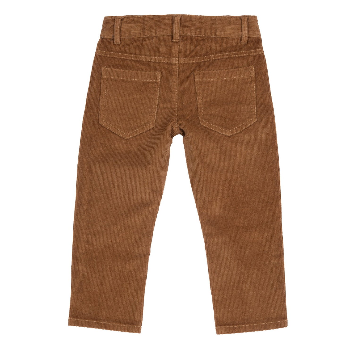 Pantalon brun en velours côtelé