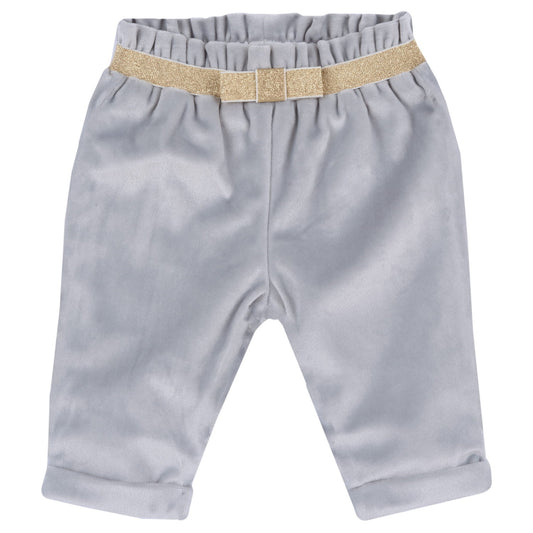 pantalon gris en velours