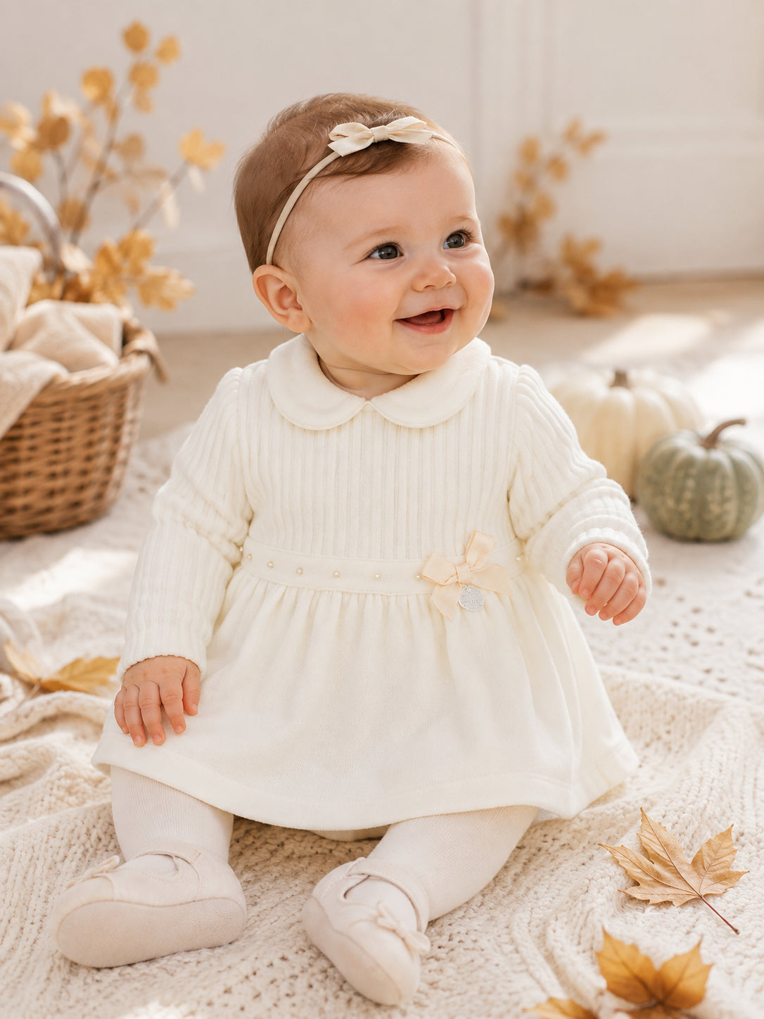 Robe blanche en velours