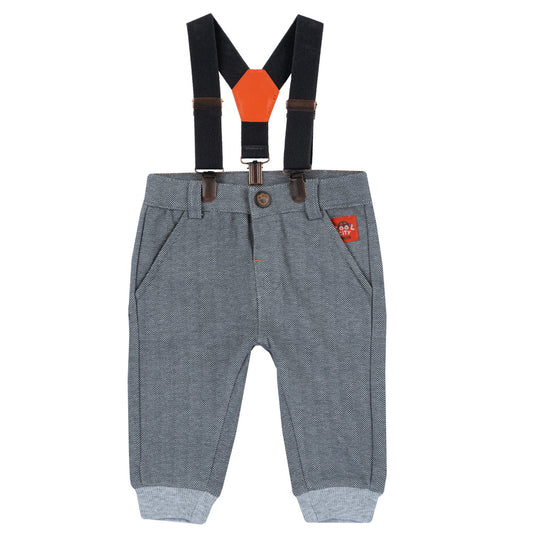 Pantalon à bretelles
