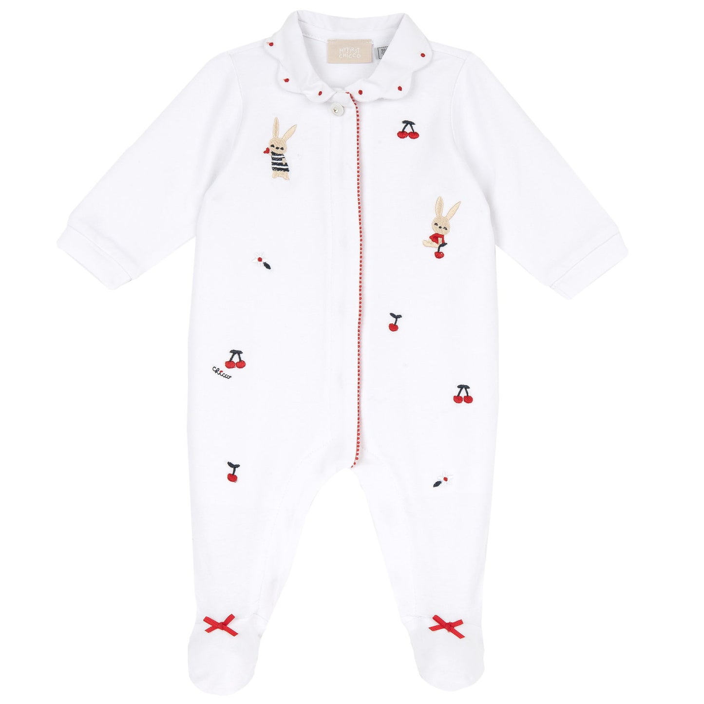 Pyjama "lapins et cerises" - 9 mois