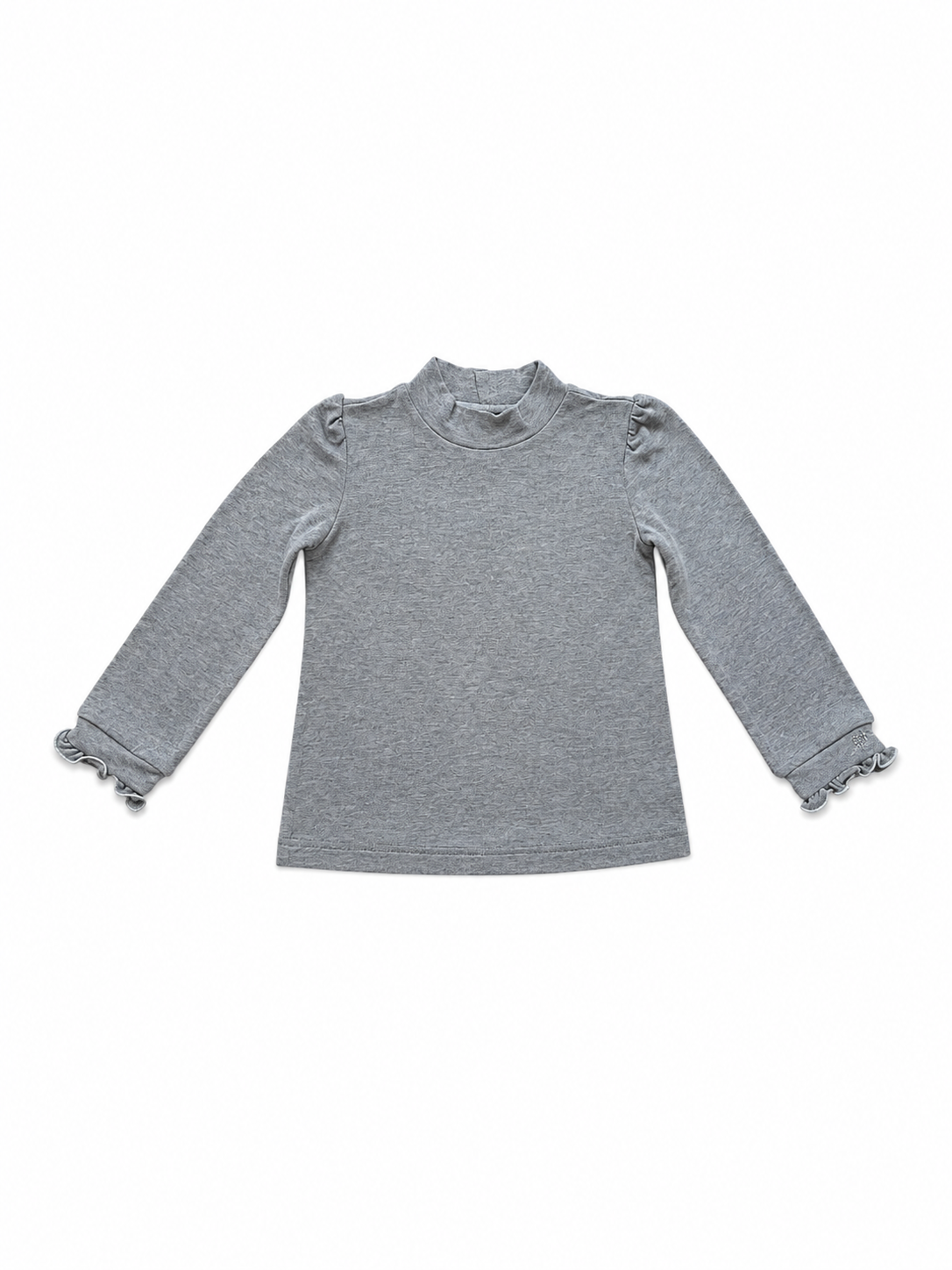 Pull à col roulé gris