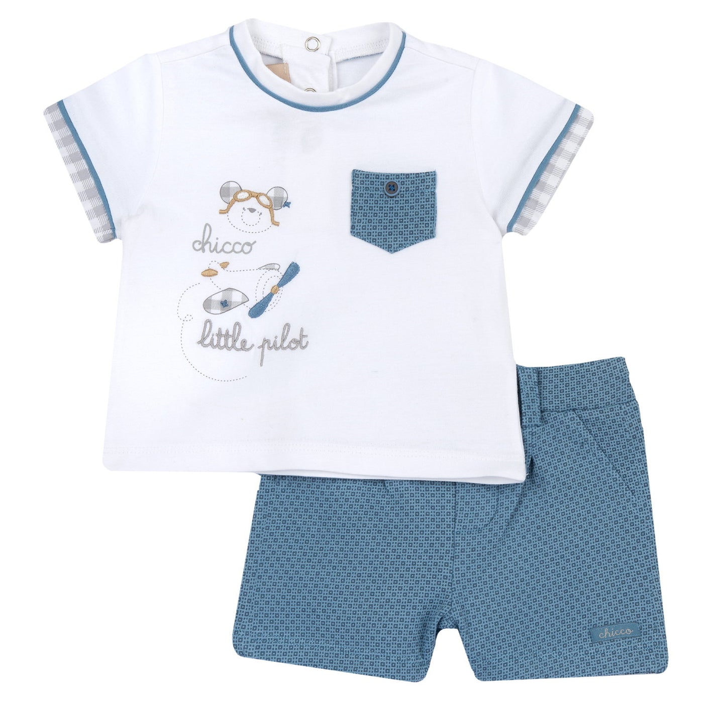 Ensemble blanc et bleu