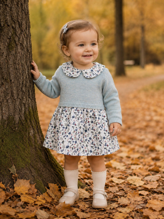 Robe à fleurs avec "pull"
