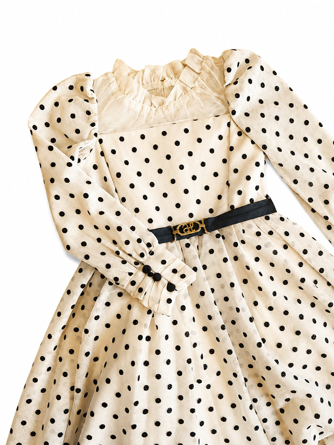 Robe avoine à pois