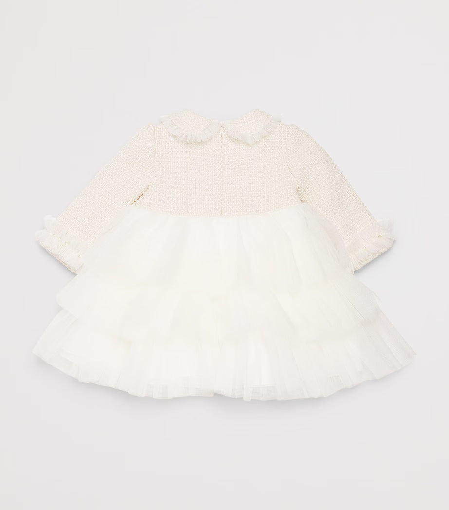 Robe ivoire avec des perles