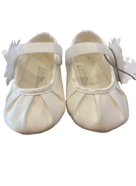 Ballerines blanches à fleurs