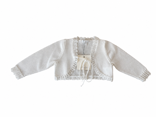 Cache-cœur blanc en coton