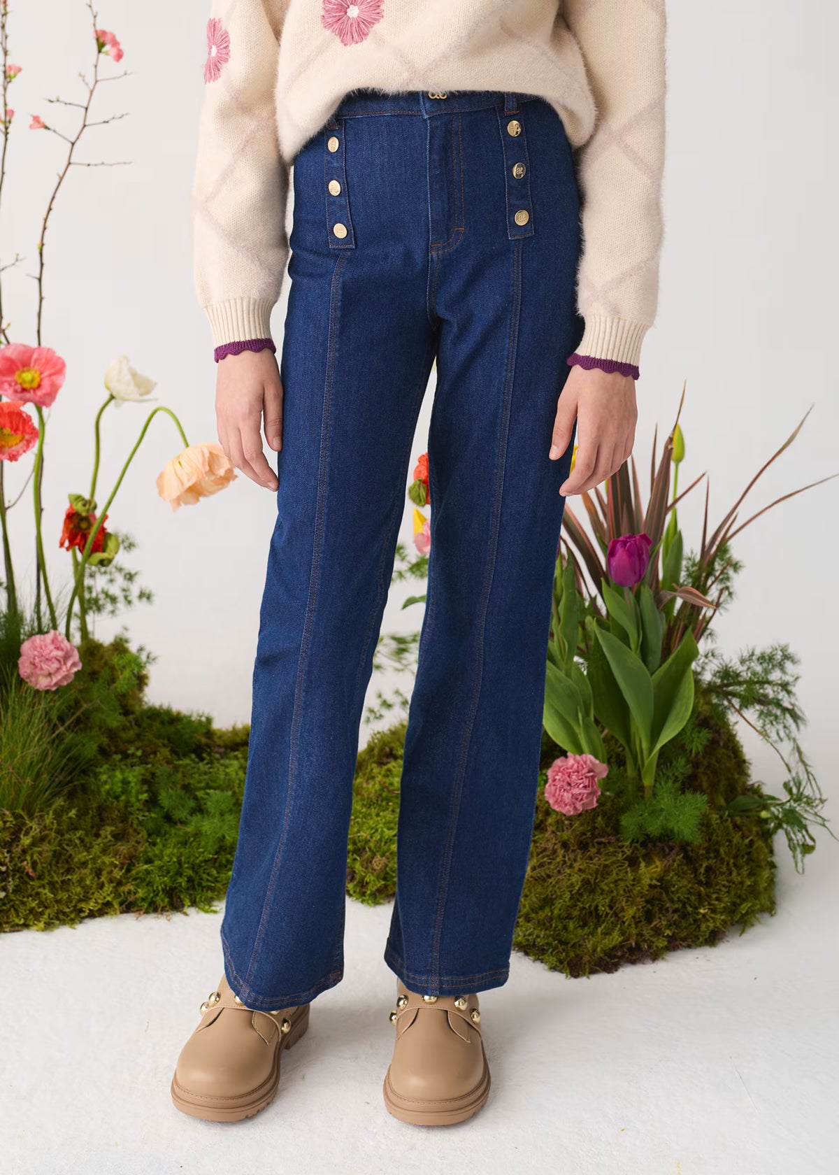 Pantalon jean bleu