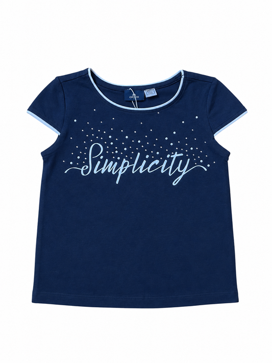 T-shirt bleu marine "Simplicity"