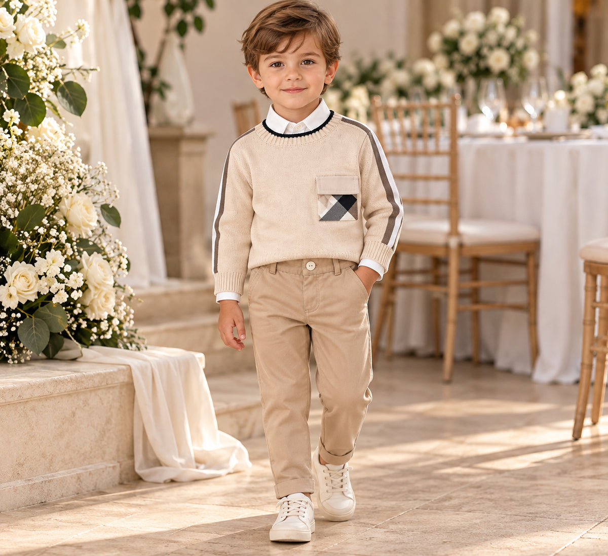 Ensemble beige