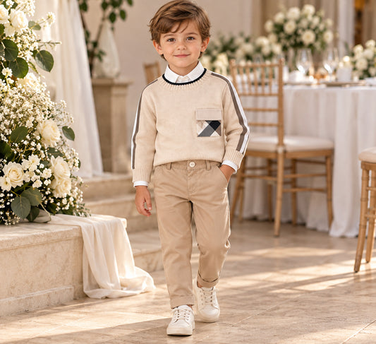 Ensemble beige