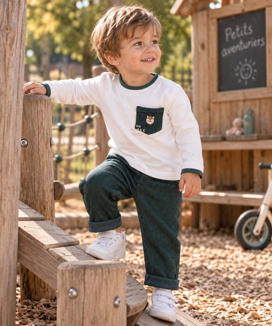 Ensemble blanc et vert