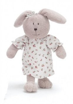 Lapin avec robe fleurie