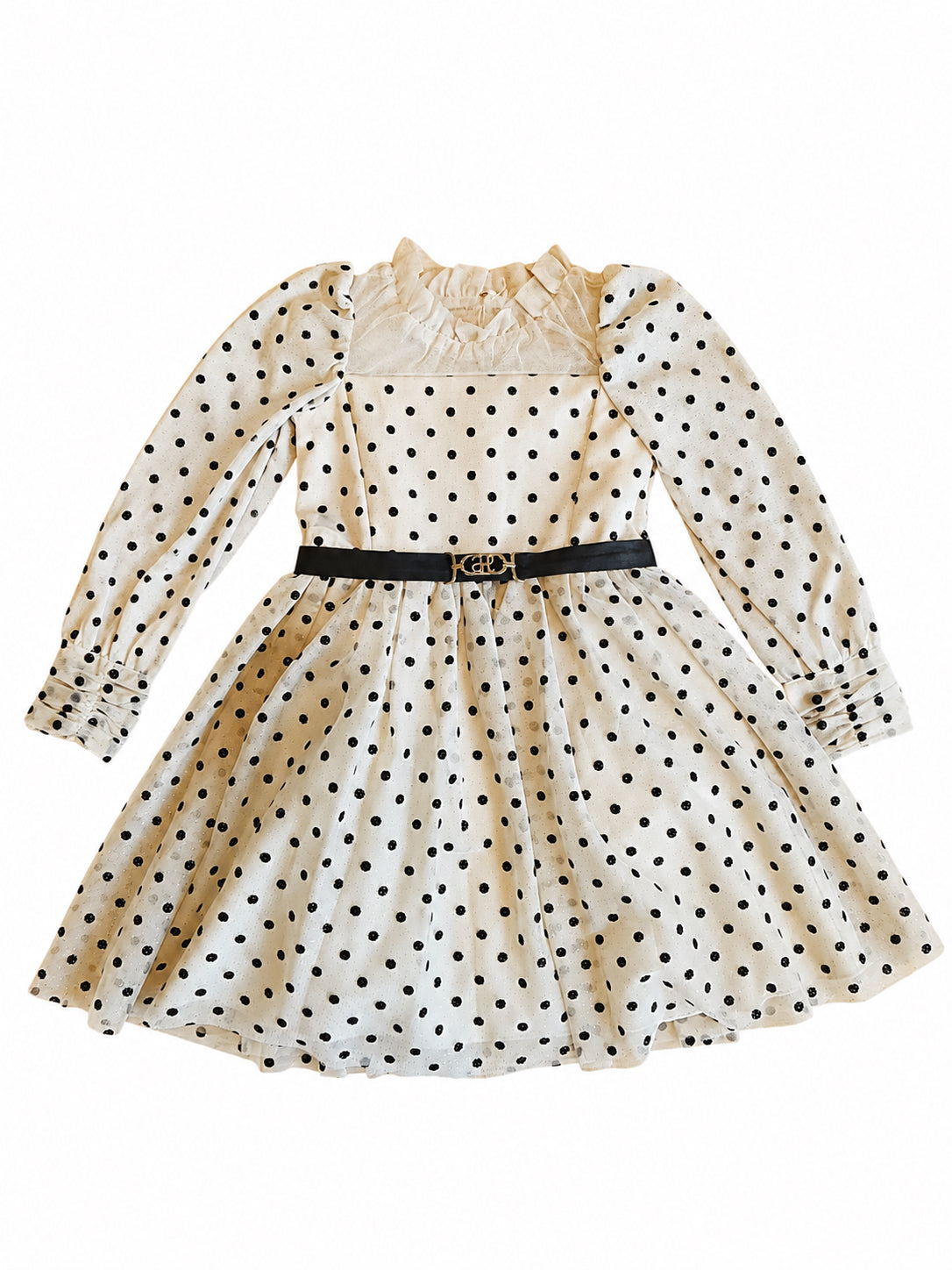 Robe avoine à pois