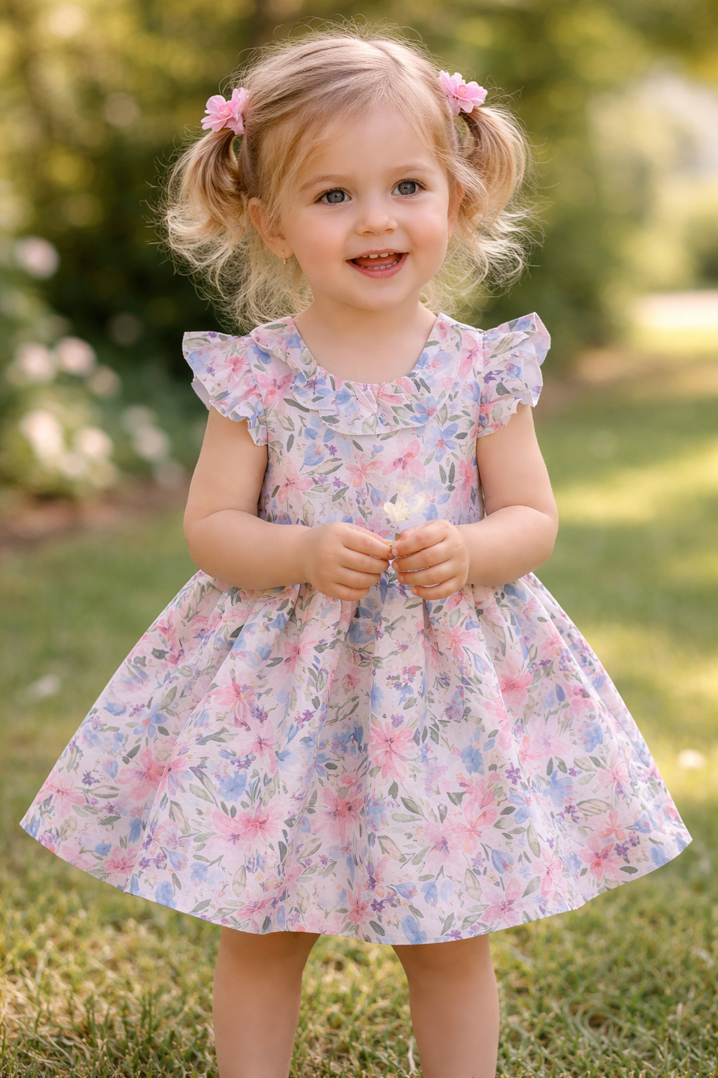 Robe à fleurs colorée