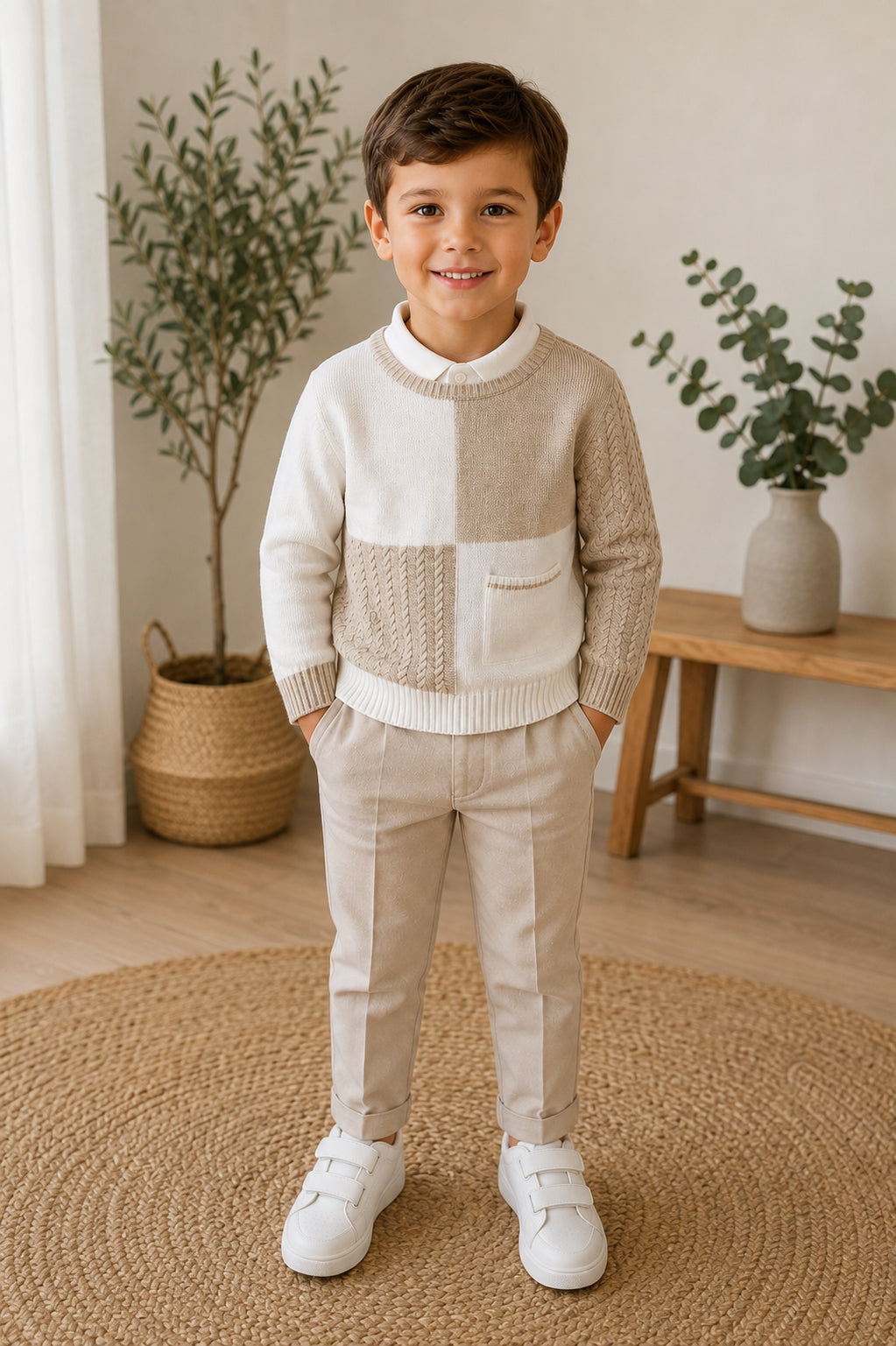 Ensemble 3 pièces beige