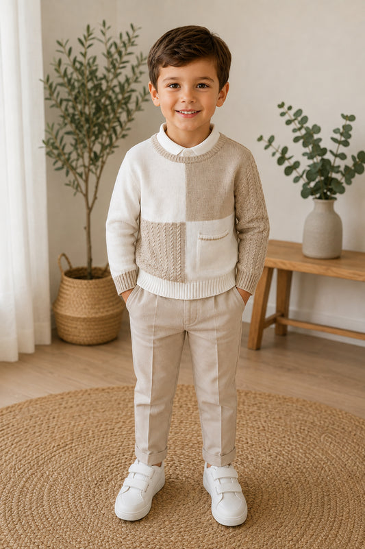 Ensemble 3 pièces beige