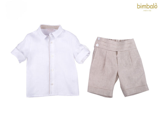 Ensemble blanc et beige