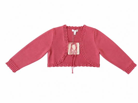 Cache-cœur rose en coton