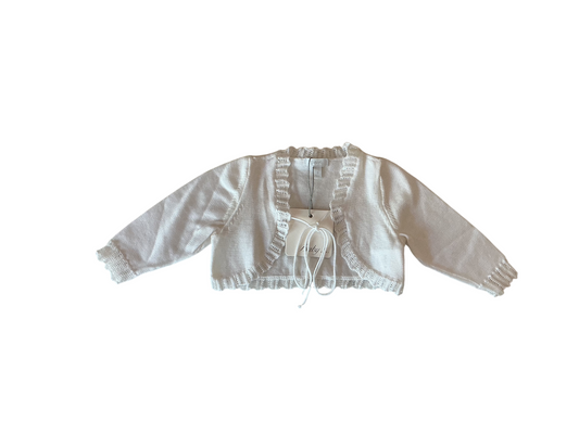 Cache-cœur blanc en coton