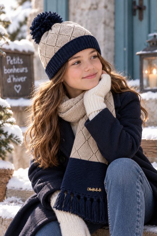 Ensemble bonnet et écharpe