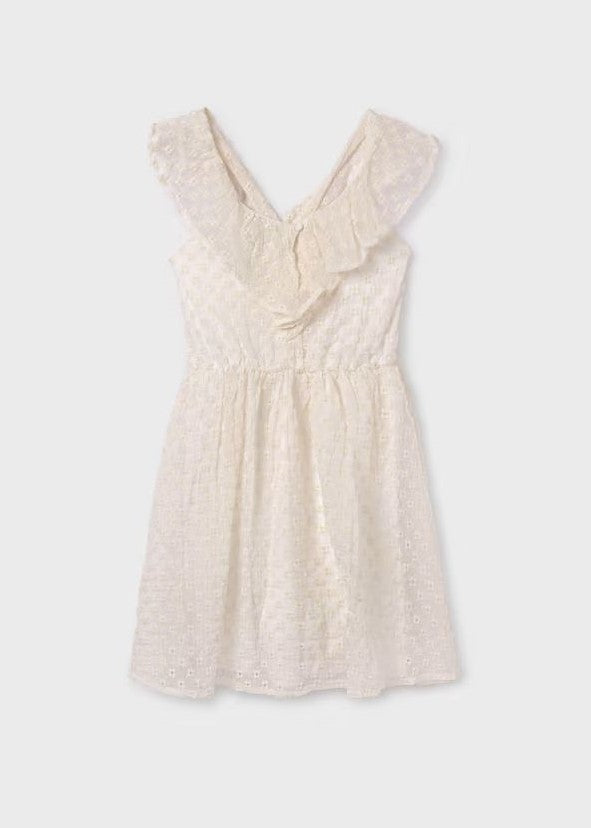 Robe blanche à fleurs