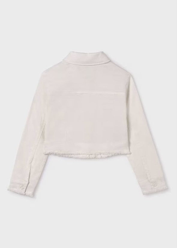 Veste en jeans blanche