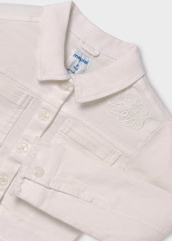 Veste en jeans blanche
